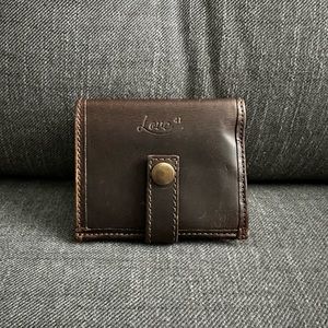 Love41 Bifold Wallet in Dark Coffee